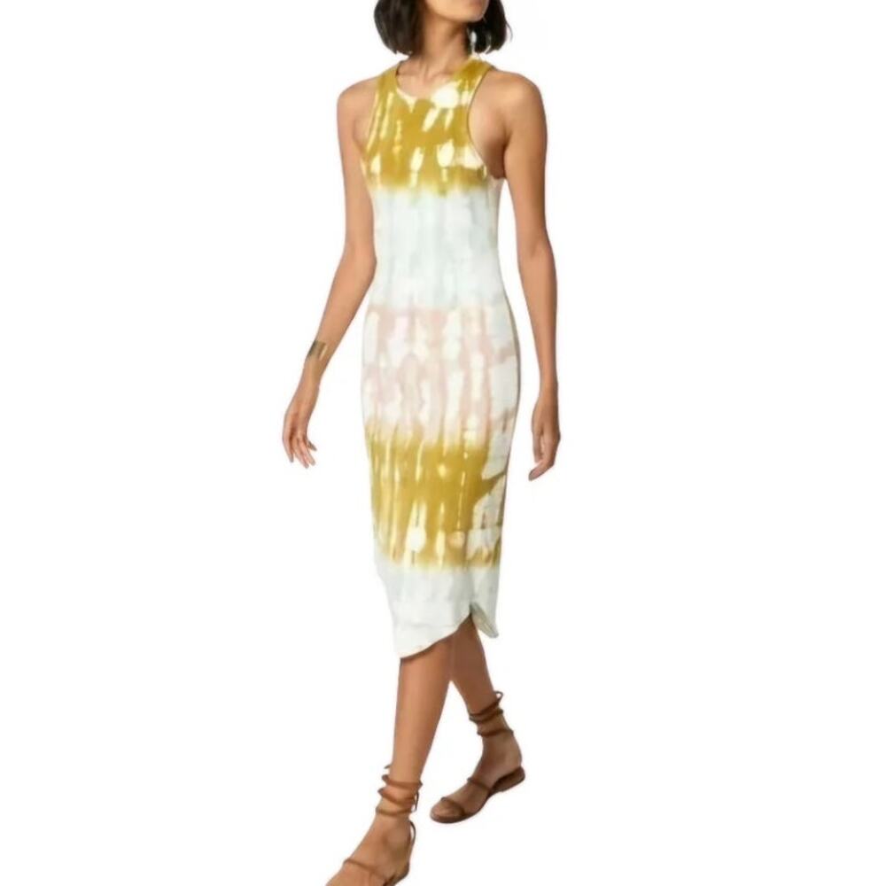 YFB Tie Dyed Midi Razor Back Dress Size XS